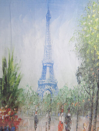 Dámská šála s Eiffelovou věží